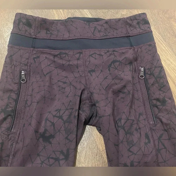 Lululemon Inspire 7/8 Tight II Luxtreme/Mesh Star Crushed Black Cherry size 4 - Picture 3 of 9